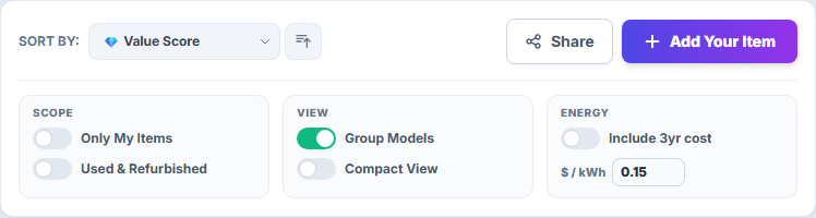 Value Score Badge