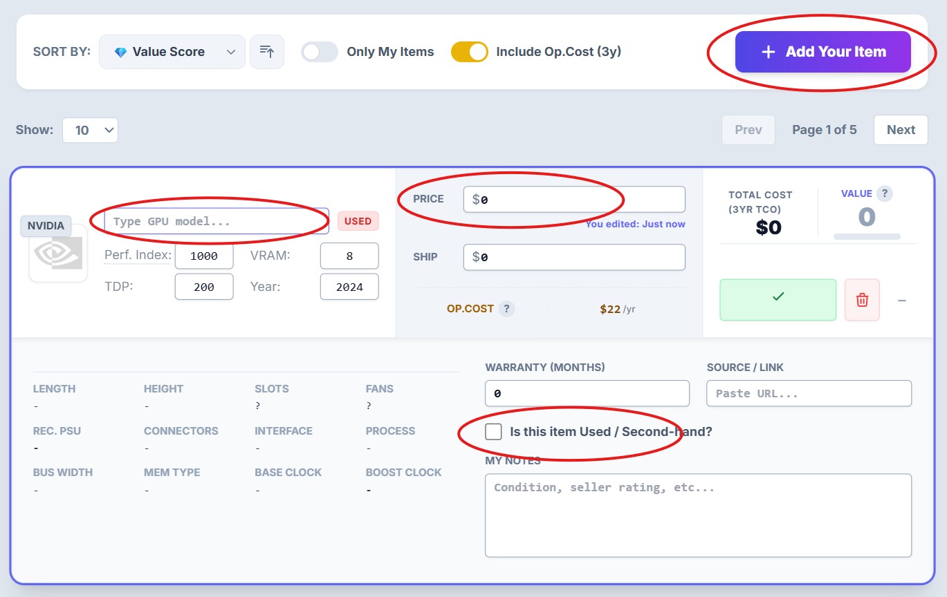 Adding Custom Item